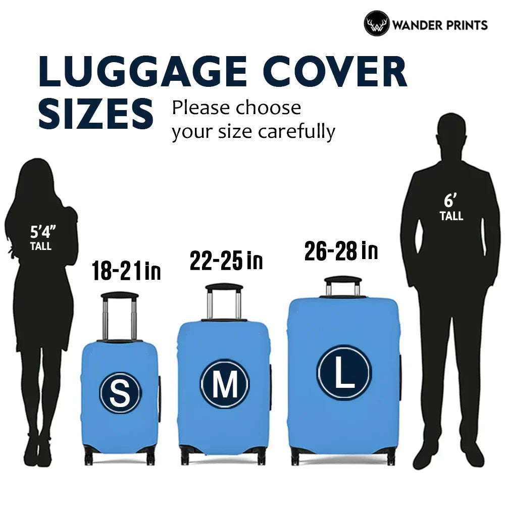 Custom Photo Just A Girl Boy Who Loves Traveling - Birthday Gift For Him, Her, Family, Trippin', Vacation Lovers - Personalized Luggage Cover