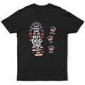 The Best Dog Dad We Woof You Paw Prints - Personalized T Shirt