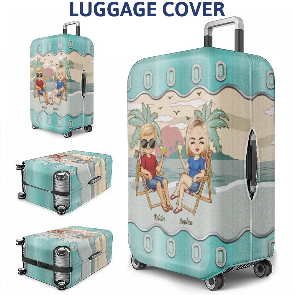 It's On Our List Travel Partners For Life - Personalized Luggage Cover
