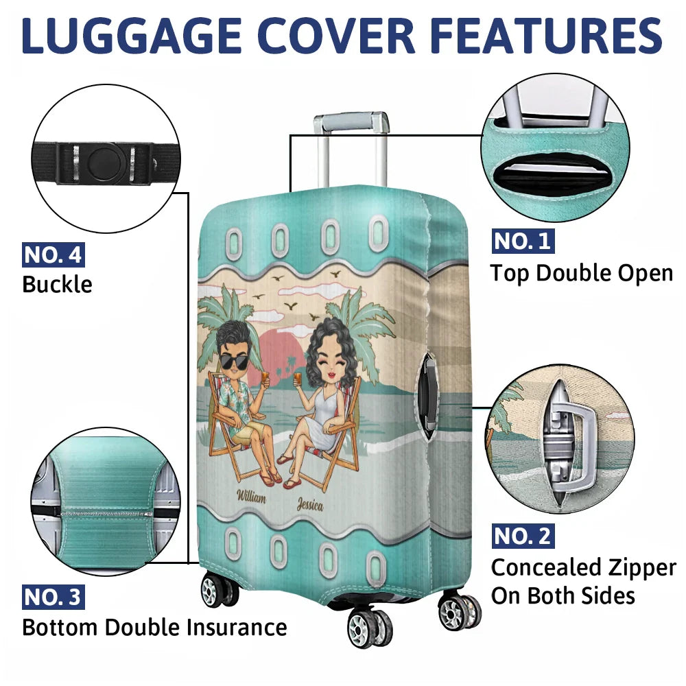 It's On Our List Travel Partners For Life - Personalized Luggage Cover