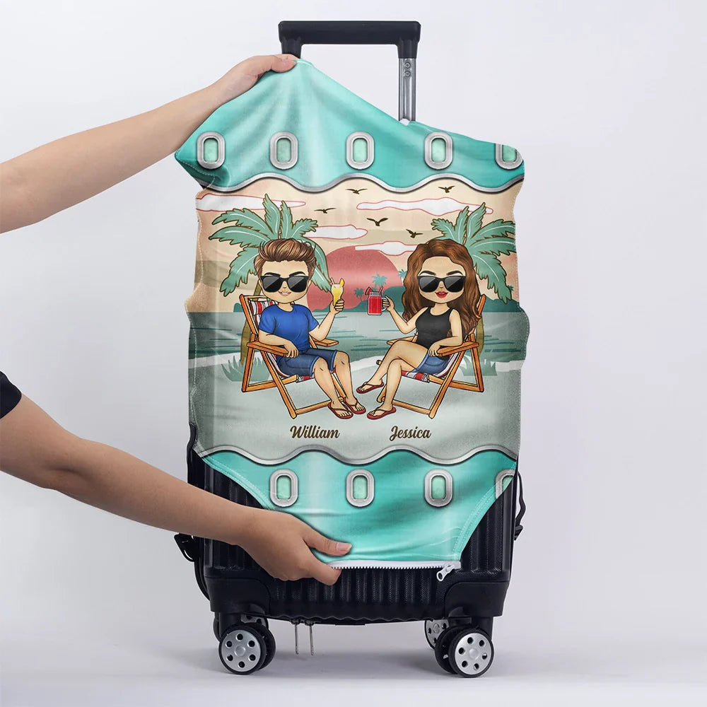 It's On Our List Travel Partners For Life - Personalized Luggage Cover