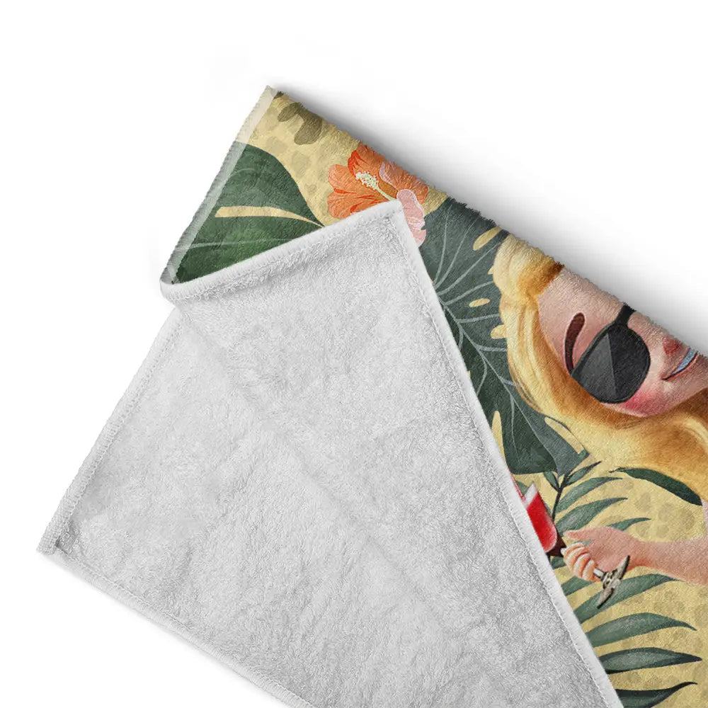 Retirement Plan Permanent Vacation - Personalized Beach Towel