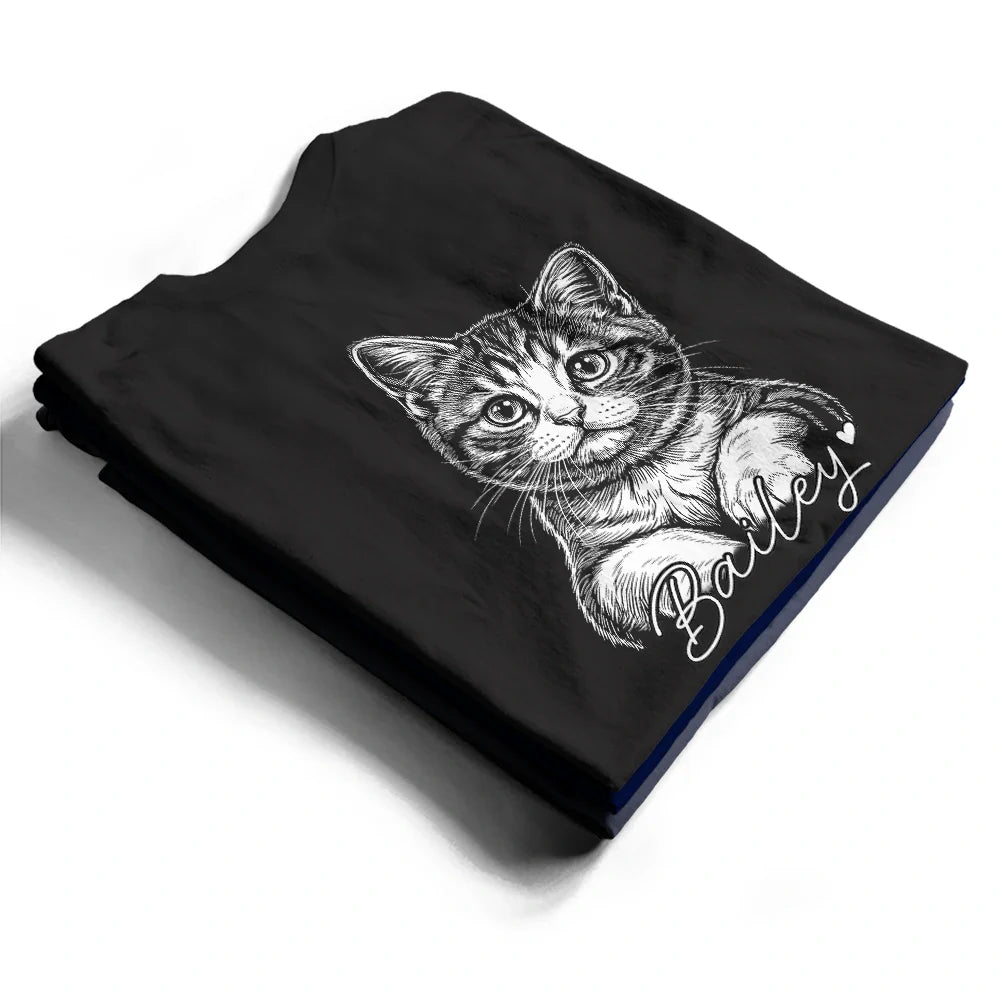 Custom Photo White Pencil Sketch Art Dog Dad Dog Mom Hand Punch - Personalized T Shirt