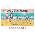 Vacation Trip Family - Gift For Family, Friends, Siblings - Personalized Beach Towel
